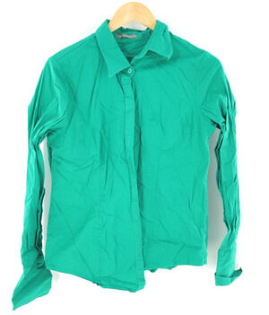 LE3NO Button up Shirt Le3no Women's Button-up Shirt, 2XL Green